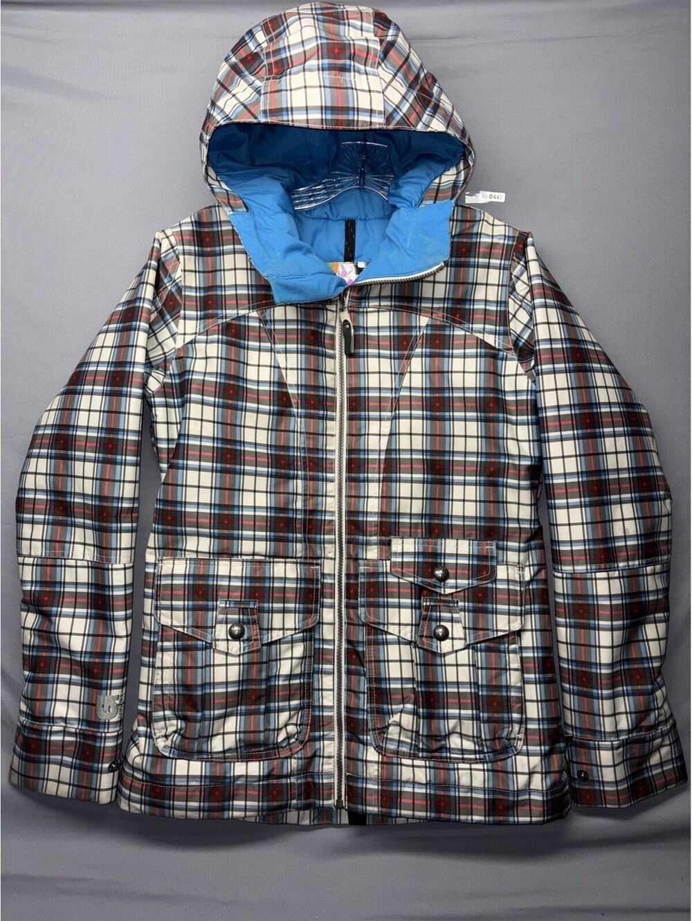 Burton Dryride Method Jacket Womens Small Hooded Ski Snowboard Winter Coat